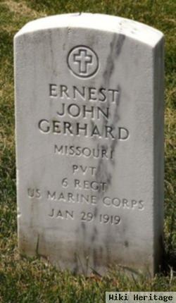 Pvt Ernest John Gerhard