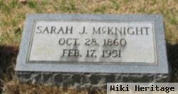 Sarah J. Mcknight