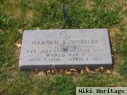 Pvt Harold E. Wheeler