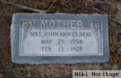 Mrs John Ann Clarke