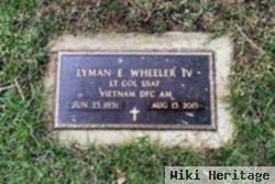 Ltc Lyman Edward "ed" Wheeler, Iv