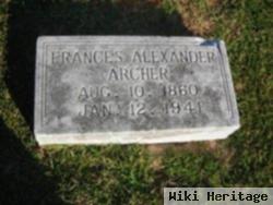 Frances Alexander Archer