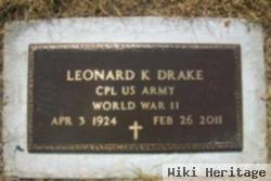 Cpl Leonard Keith Drake