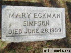 Mary Eckman Simpson