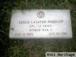 Leslie Lasater Highley