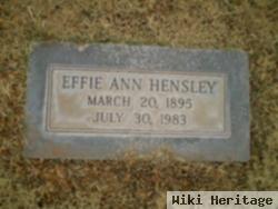 Effie Ann Hensley