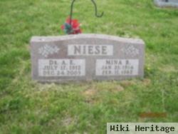 Adolph E Niese