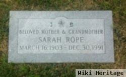 Sarah R Rope