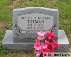 Nettie P Mccain Totman