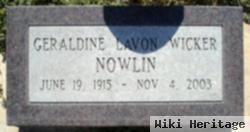 Geraldine Lavon Wicker Nowlin