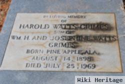 Harold Watts Grimes