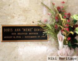 Doris Ann "meme" Rawdon