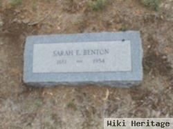 Sarah Elizabeth "sadie" Moore Benton