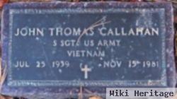 Sgt John Thomas Callahan