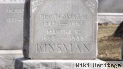 Martha E Ingraham Kinsman