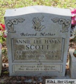 Annie Lee Hayes Scott