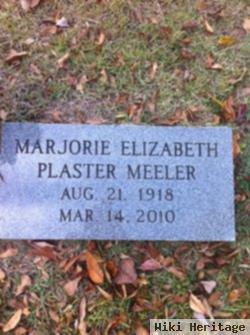 Marjorie Elizabeth Plaster Meeler