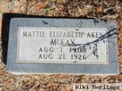 Mattie Elizabeth Aken Mckay