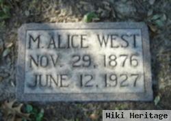 M Alice West