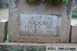 Annie Ora Carmack Rickard