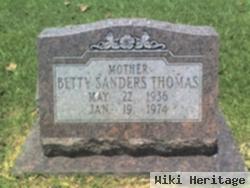 Betty Sanders Thomas