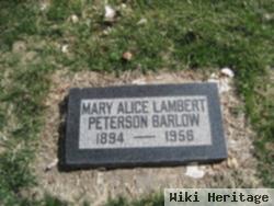 Mary Alice Waddell Lambert Peterson Barlow