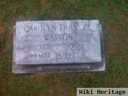 Carolyn Frances Watson