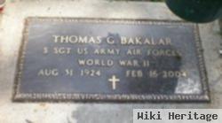 Thomas G "tommy" Bakalar