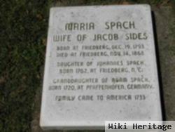 Maria "mary" Spach Sides