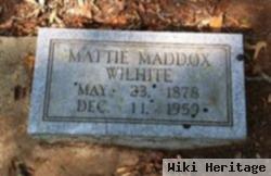 Martha Jane "mattie" Maddox Wilhite
