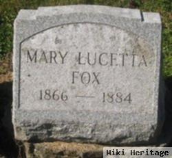 Mary Lucetta Fox