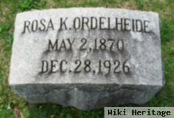 Rosa K. Ordelheide