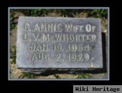 C. Annie Bowman Mcwhorter