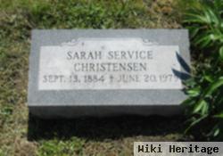 Sarah "sadie" Service Christensen