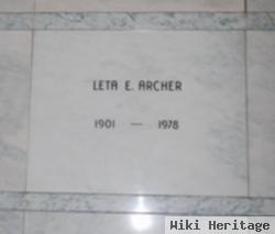 Leta E. Archer