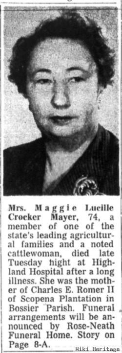 Maggie Lucille Crocker Mayer