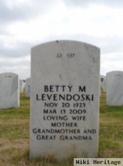 Betty M Levendoski