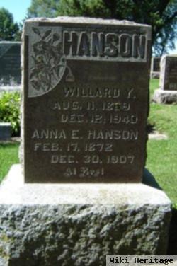 Willard Y Hanson