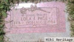 Lola Ida Blankenship Page