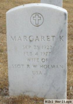 Margaret K Holman