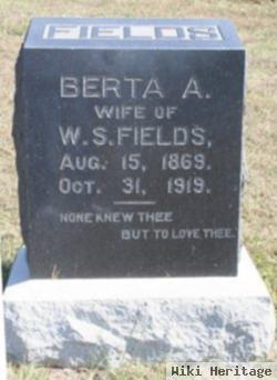 Berta A. Culberson Fields