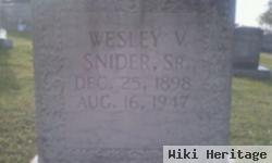 Wesley Vernon Snider, Sr