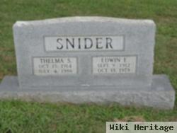 Edwin E Snider