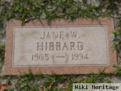 Jane W. Hibbard