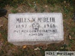 Miles W. Mcbeth