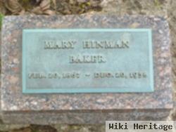 Mary Hinman Blood Baker