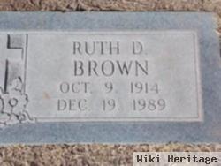 Ruth D Brown