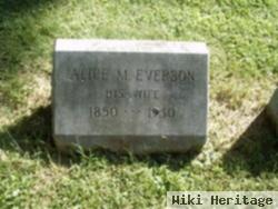 Alice M Everson Wakeman