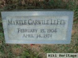 Myrtle Carwile Lefew