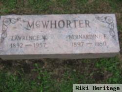 Lawrence W Mcwhorter